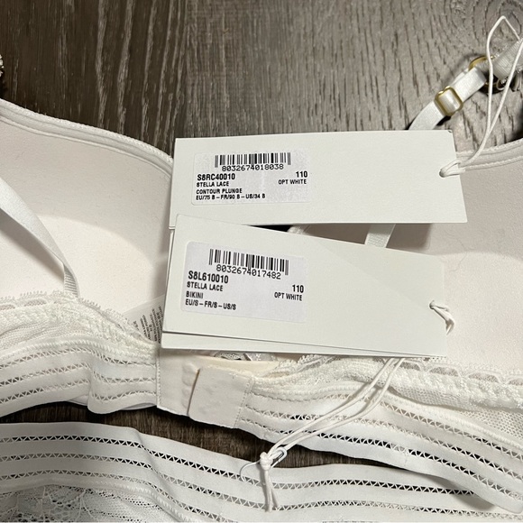 STELLA MCCARTNEY**White Stella Lace Bra + Underwear**WEDDING LINGERIE $249 - Picture 5 of 5